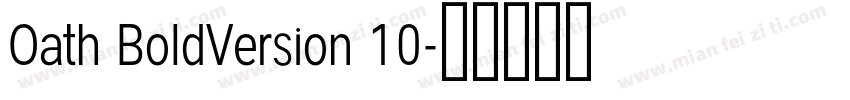 Oath BoldVersion 10字体转换